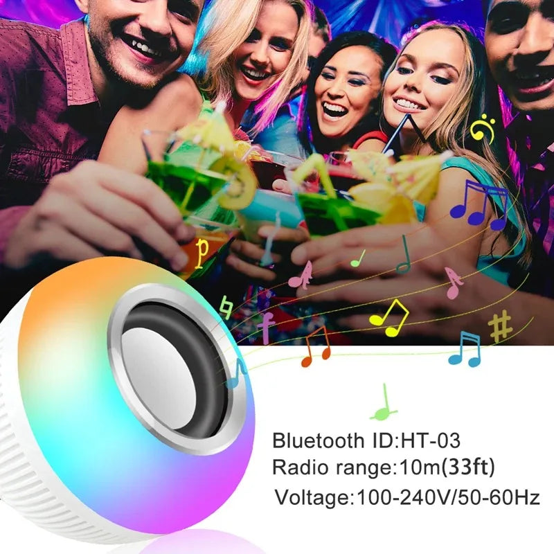 Alto-falante LED 12W alto-falante Bluetooth com controle remoto alto-falante LED alto-falante Bluetooth com luz colorida